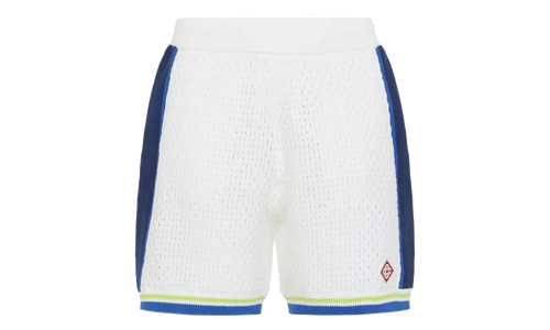 Crochet Shorts "White / Blue" MSS26KW131101