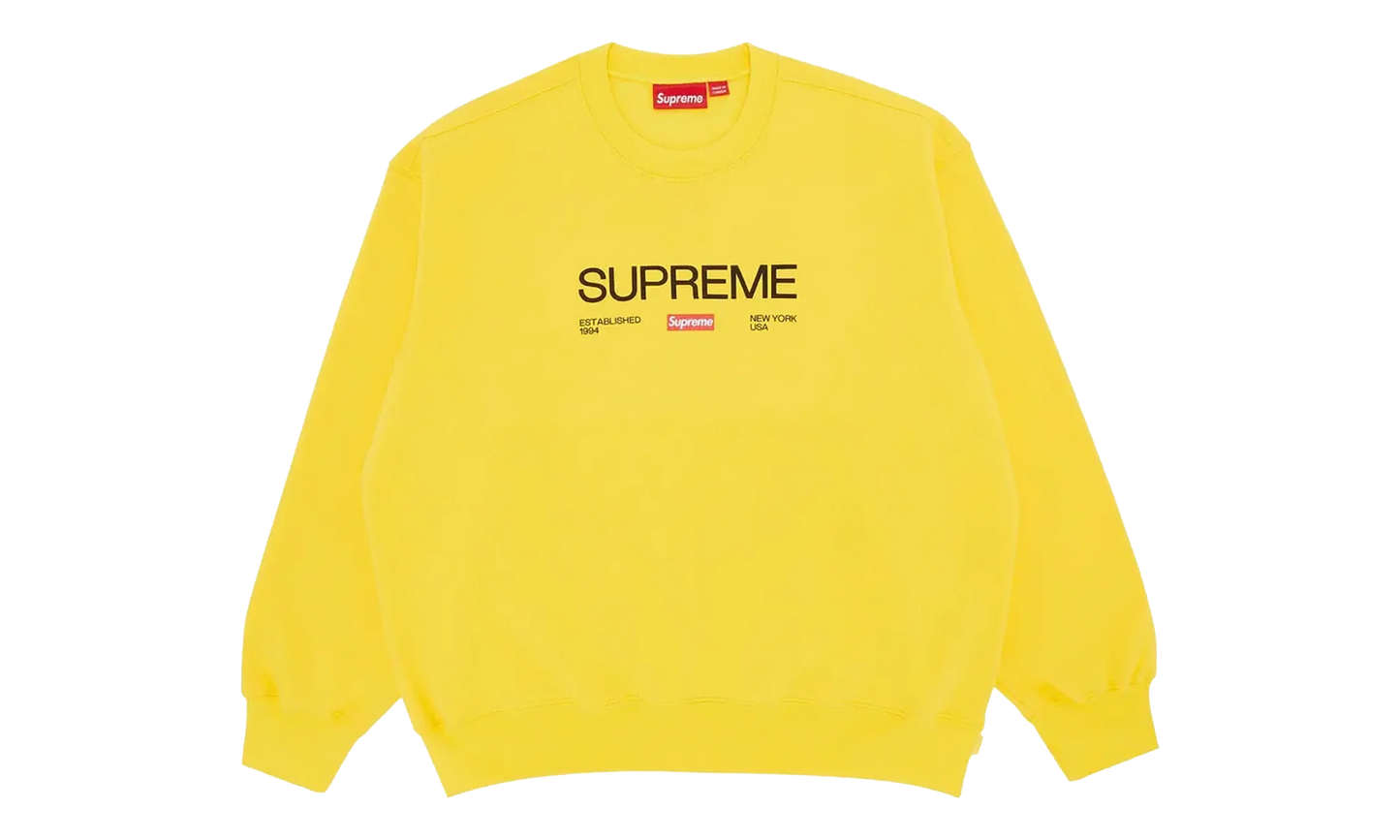 Established Crewneck Long-Sleeve "Yellow" SU27118