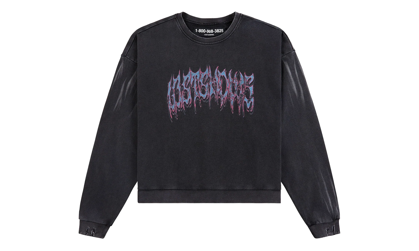 Vintage Wash Sweatshirt "Vintage Black" LST 23 22713 VBK