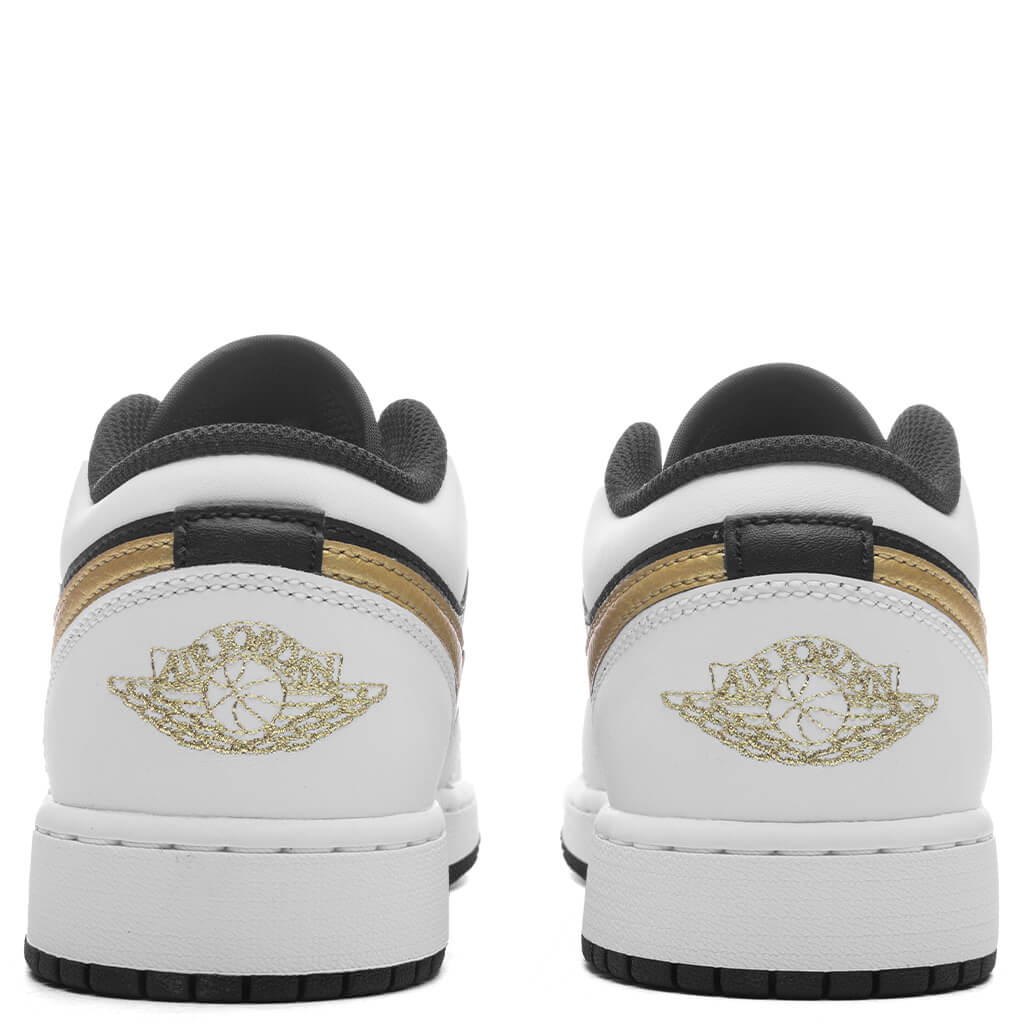 1 Low (GS) - White/Metallic Gold/Black