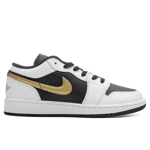 1 Low (GS) - White/Metallic Gold/Black