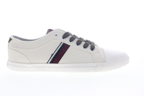 Ben Sherman Brayson Oxford BNM00063 Mens White Leather Lifestyle Sneakers Shoes