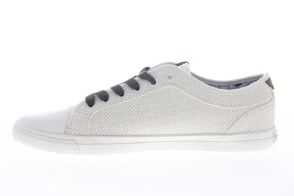 Ben Sherman Brayson Oxford BNM00063 Mens White Leather Lifestyle Sneakers Shoes