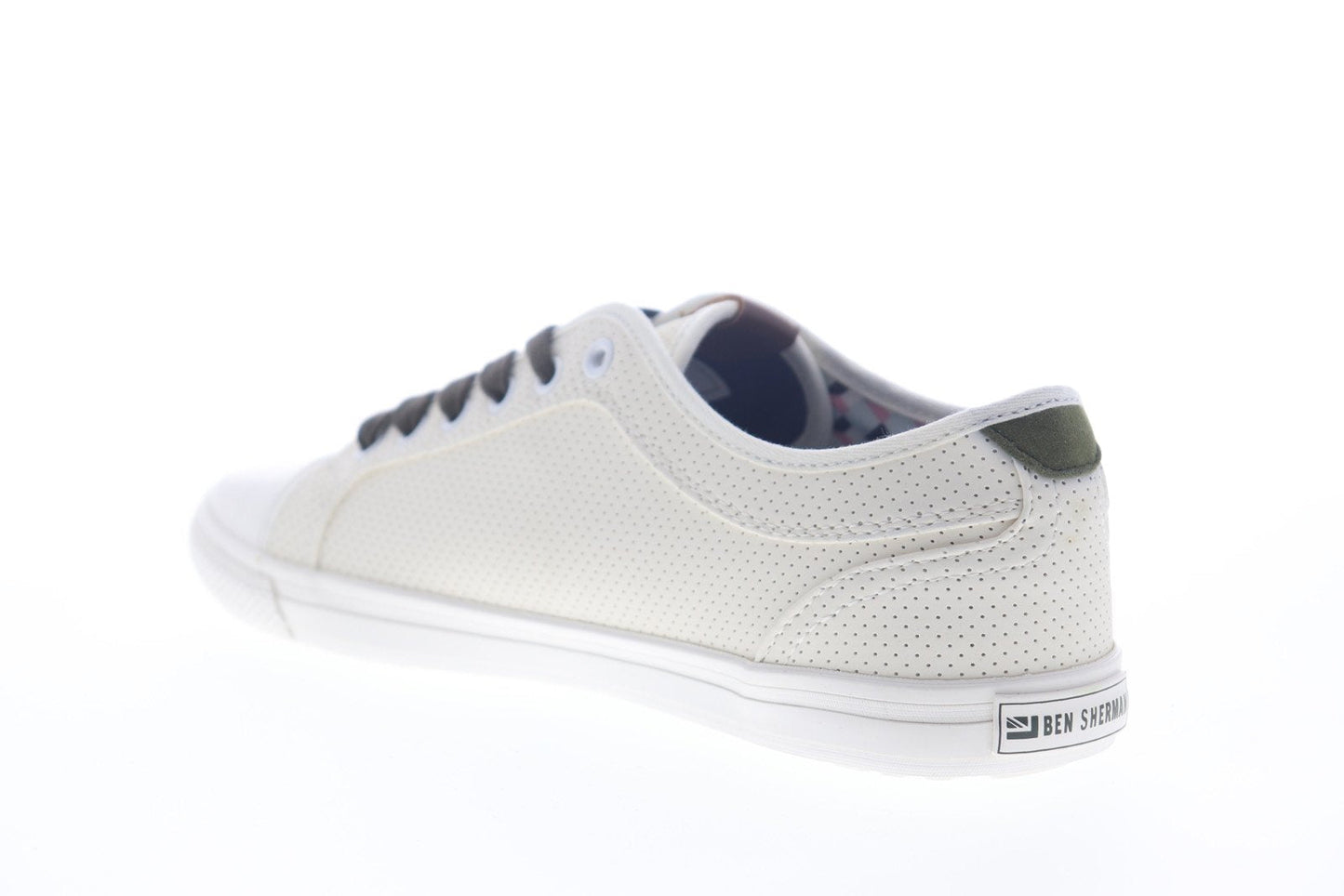 Ben Sherman Brayson Oxford BNM00063 Mens White Leather Lifestyle Sneakers Shoes