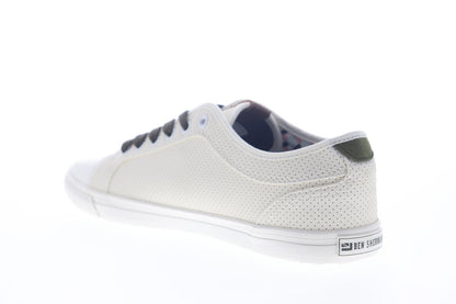 Ben Sherman Brayson Oxford BNM00063 Mens White Leather Lifestyle Sneakers Shoes