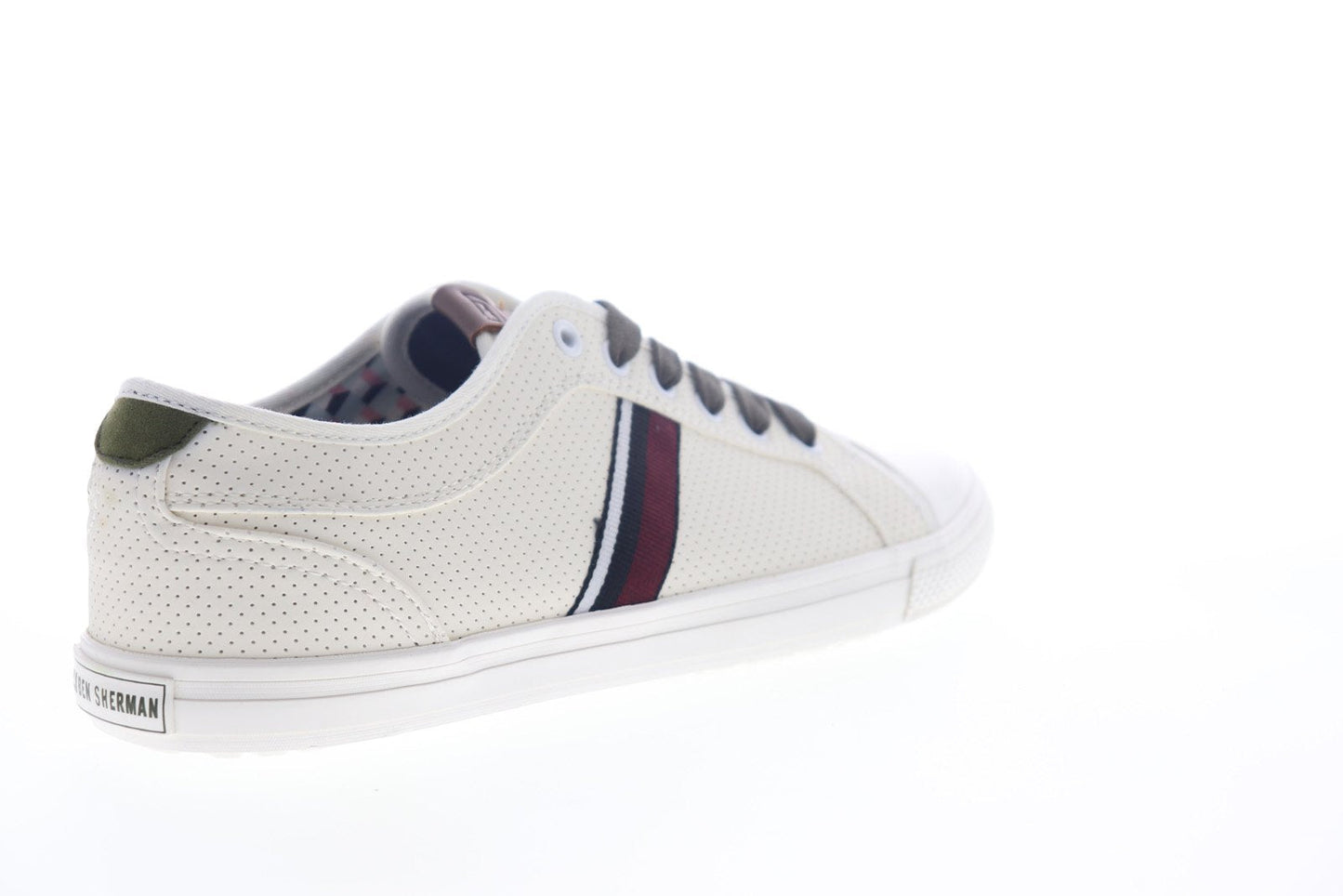Ben Sherman Brayson Oxford BNM00063 Mens White Leather Lifestyle Sneakers Shoes