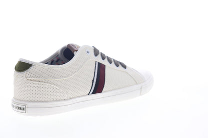 Ben Sherman Brayson Oxford BNM00063 Mens White Leather Lifestyle Sneakers Shoes