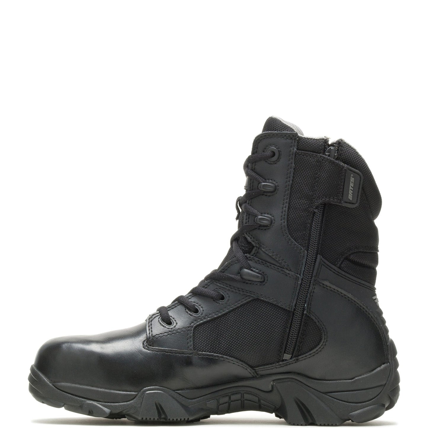 Bates GX 8 Safety Toe E02272 Mens Black Leather Lace Up Tactical Boots