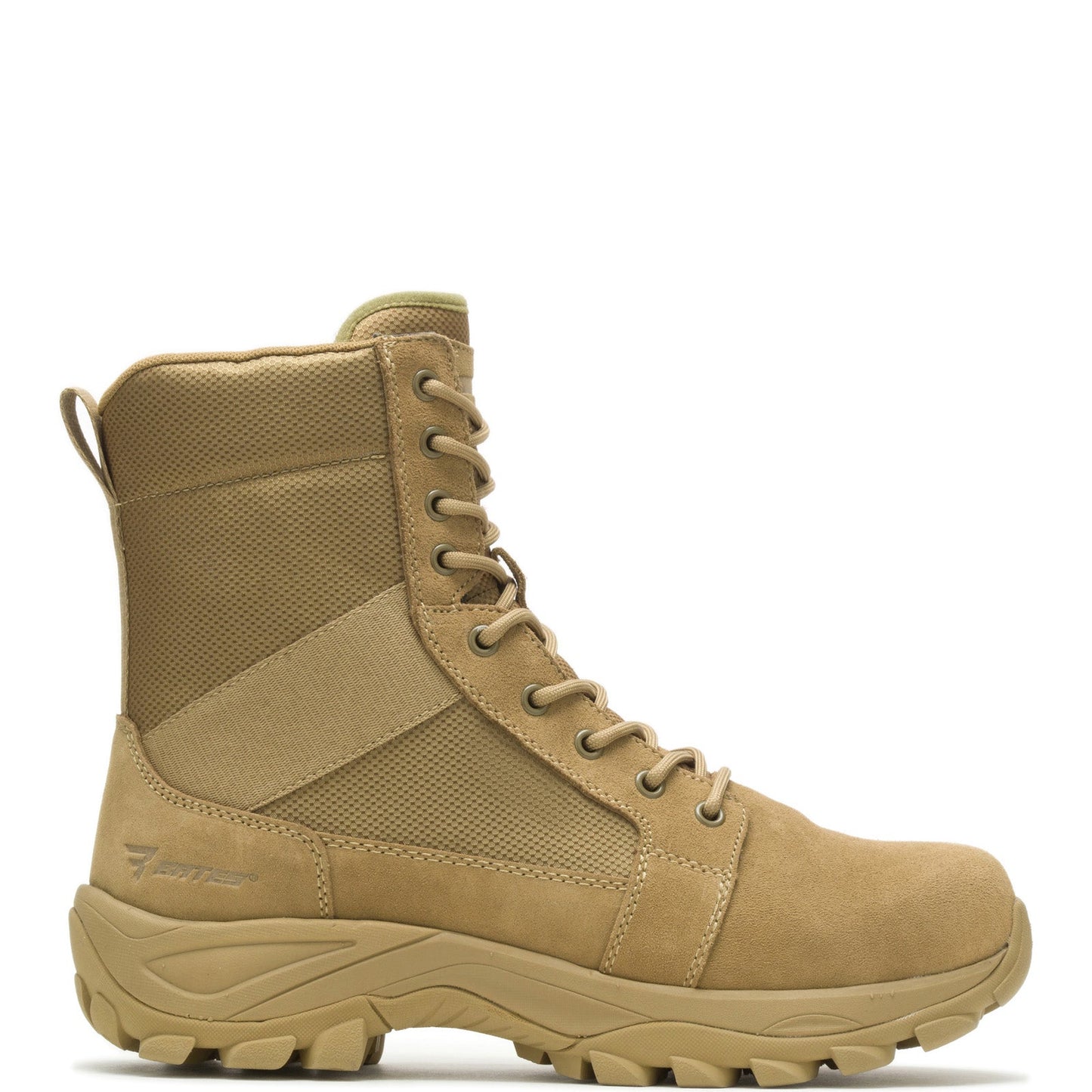 Bates Fuse Tall Zip E06511 Mens Brown Leather Lace Up Tactical Boots