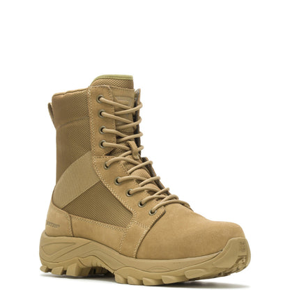 Bates Fuse Tall Zip E06511 Mens Brown Wide Leather Lace Up Tactical Boots
