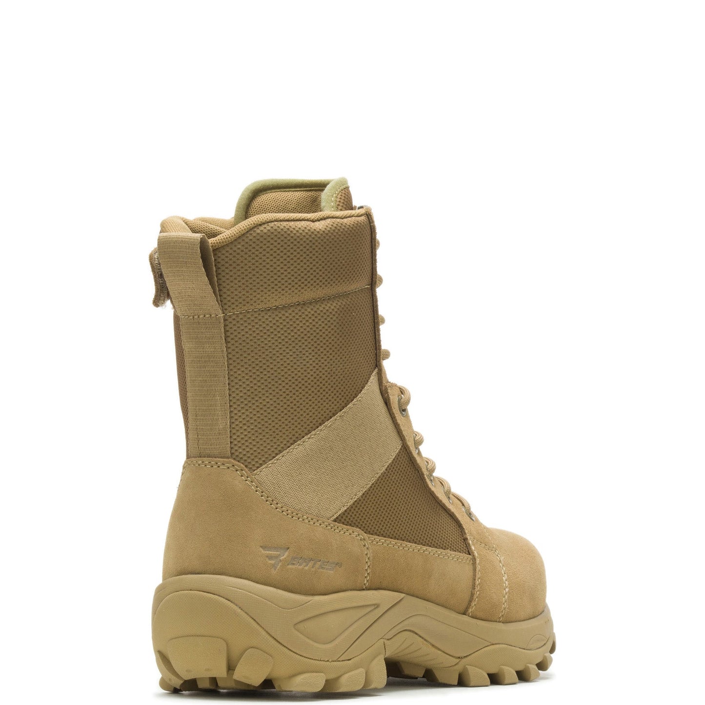 Bates Fuse Tall Zip E06511 Mens Brown Wide Leather Lace Up Tactical Boots