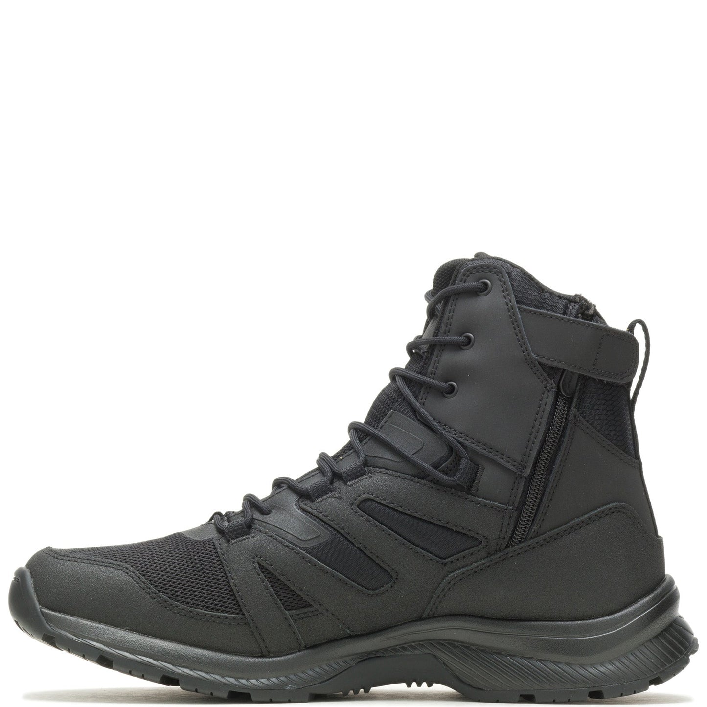 Bates Rallyforce Tall Zip E04170 Mens Black Leather Lace Up Tactical Boots