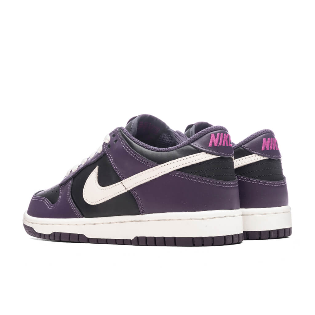 Dunk Low (GS) - Black/Pale Ivory/Dark Raisin/Sail