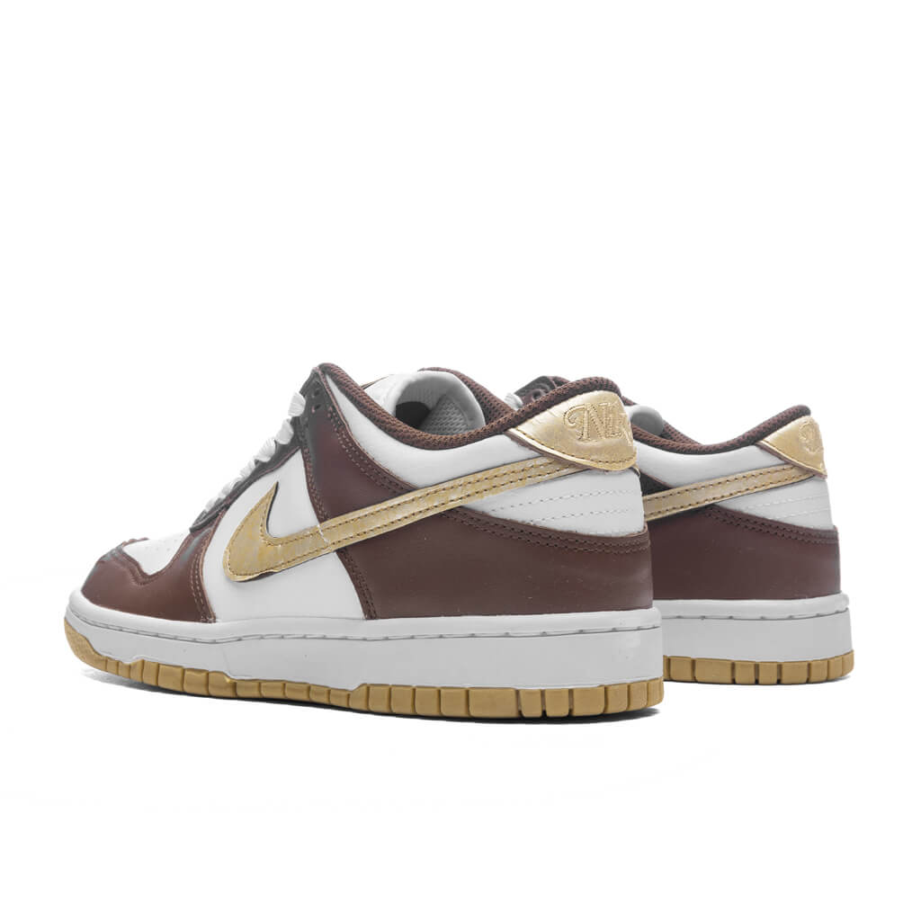 Dunk Low (GS) - White/Metallic Gold/White/Cacao Wow