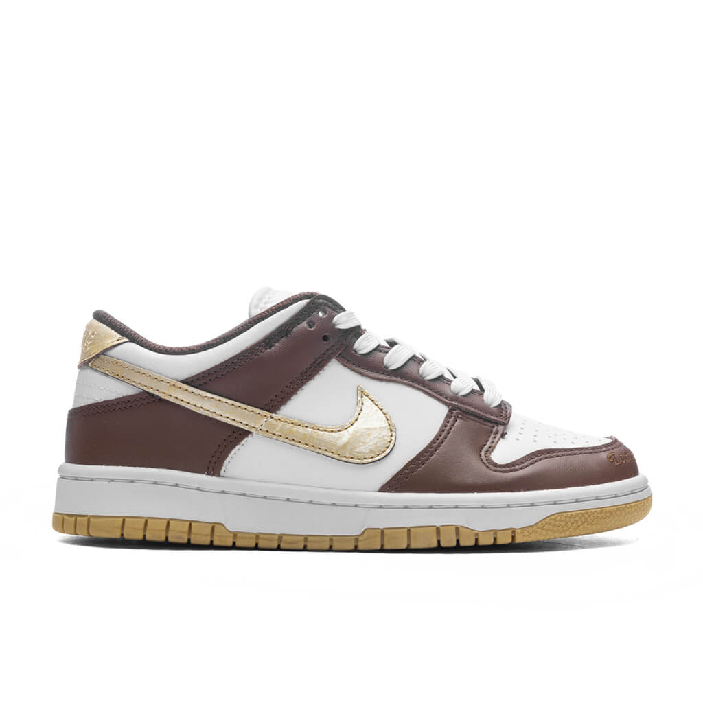 Dunk Low (GS) - White/Metallic Gold/White/Cacao Wow