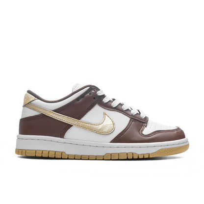 Dunk Low (GS) - White/Metallic Gold/White/Cacao Wow