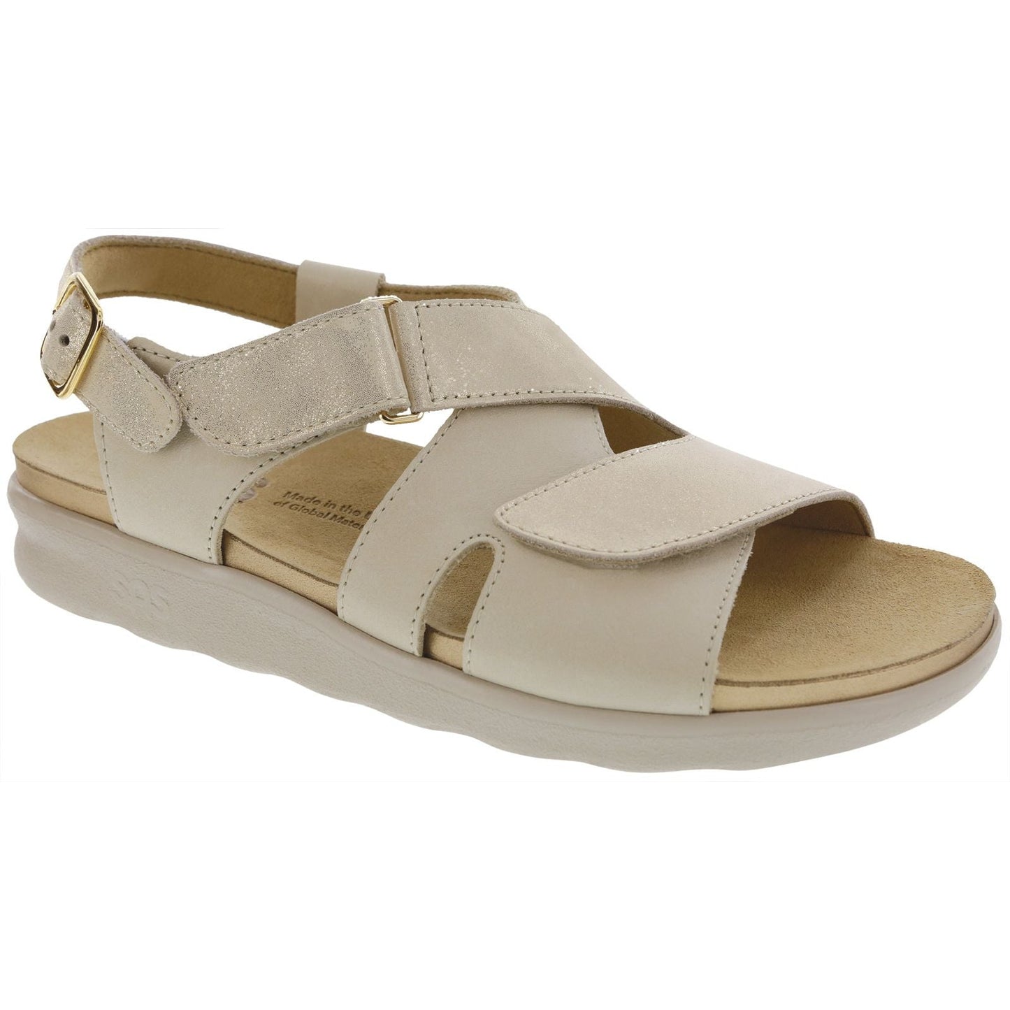 Women's Hy Heel Strap Sandal in Soft Gold