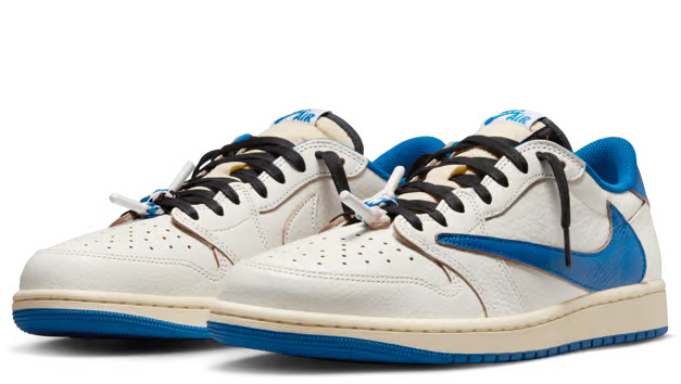 1 Retro Low OG SP Fragment x Travis Scott Sail Military Blue