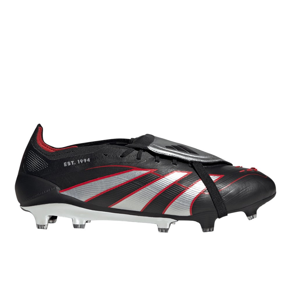 Predator Obsidian Strike Fold-Over Tongue Firm Ground Soccer Cleats