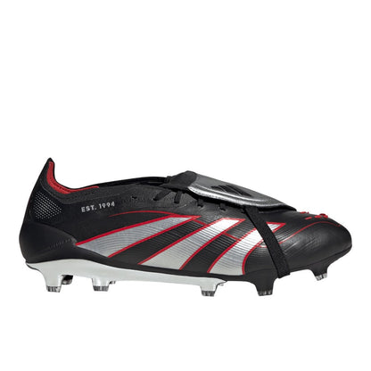 Predator Obsidian Strike Fold-Over Tongue Firm Ground Soccer Cleats