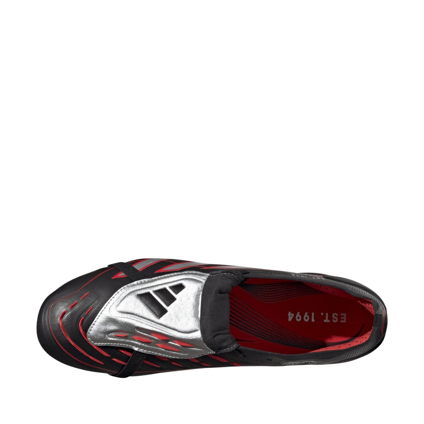 Predator Obsidian Strike Fold-Over Tongue Firm Ground Soccer Cleats