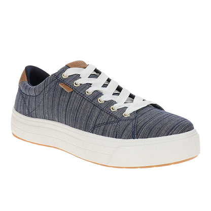 Park Stripe Chambray Lace Up Sneakers