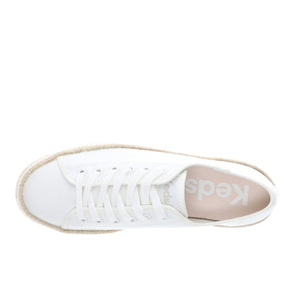 Triple Up Canvas Jute Pop Foxing Lace Up Sneakers