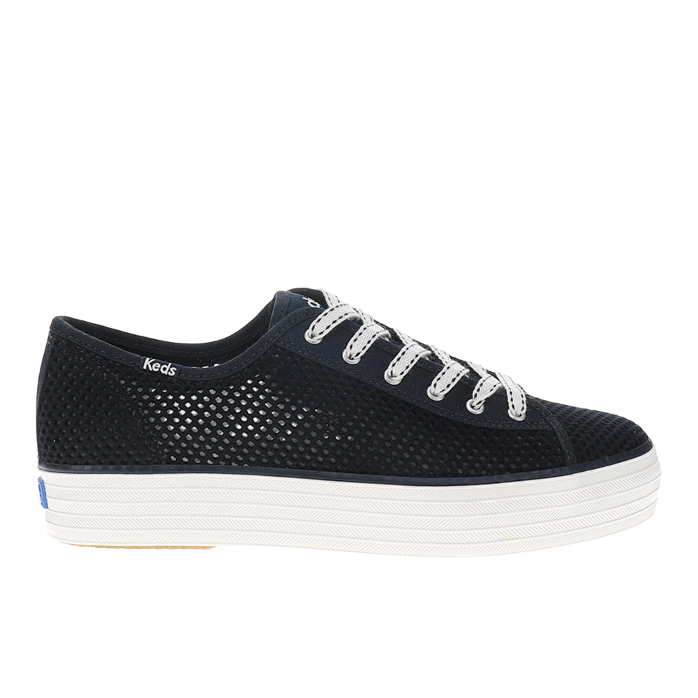 Triple Kick Cotton Mesh Lace Up Sneakers