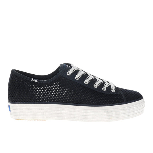 Triple Kick Cotton Mesh Lace Up Sneakers