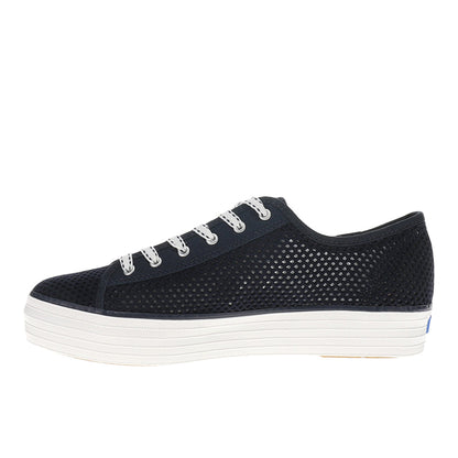 Triple Kick Cotton Mesh Lace Up Sneakers