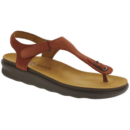 Women's Marina T-Strap Sandal in Rust
