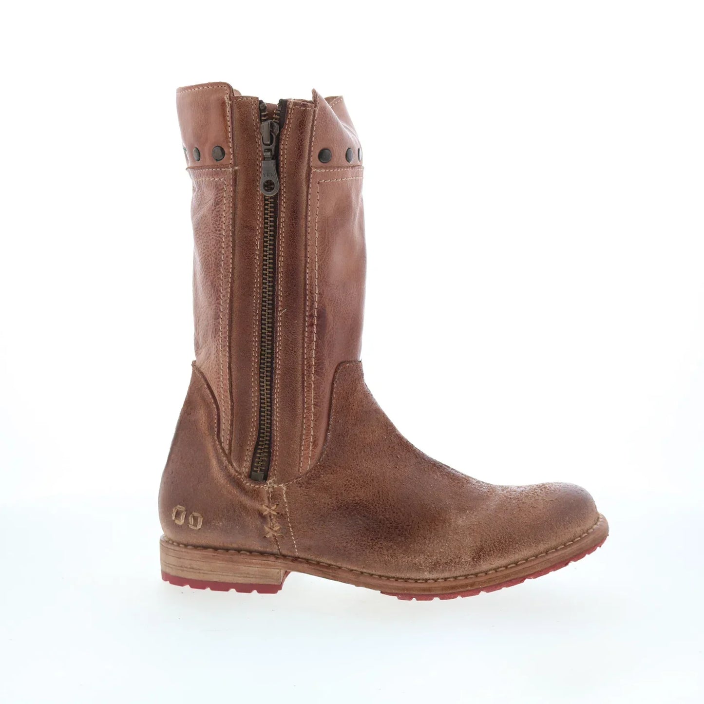 Bed Stu Venmont F301002 Womens Brown Leather Zipper Western Boots
