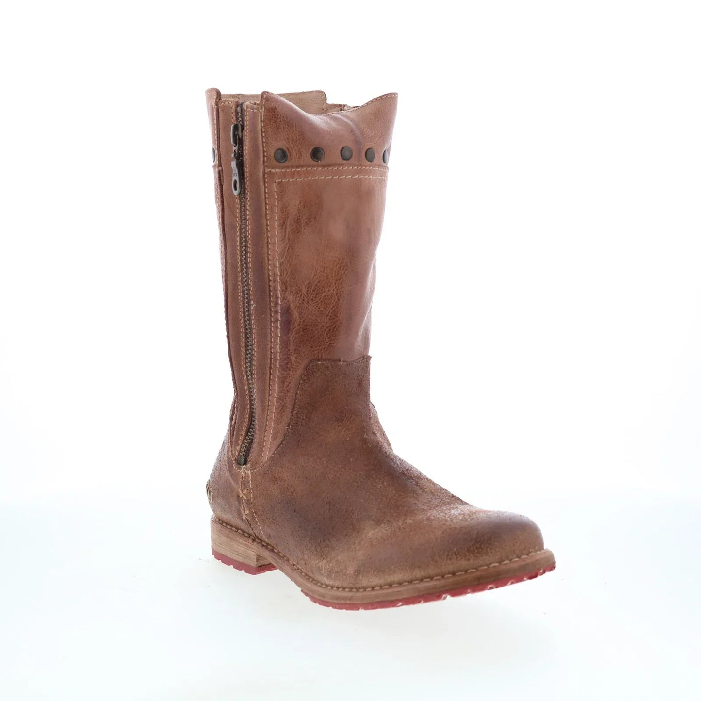 Bed Stu Venmont F301002 Womens Brown Leather Zipper Western Boots
