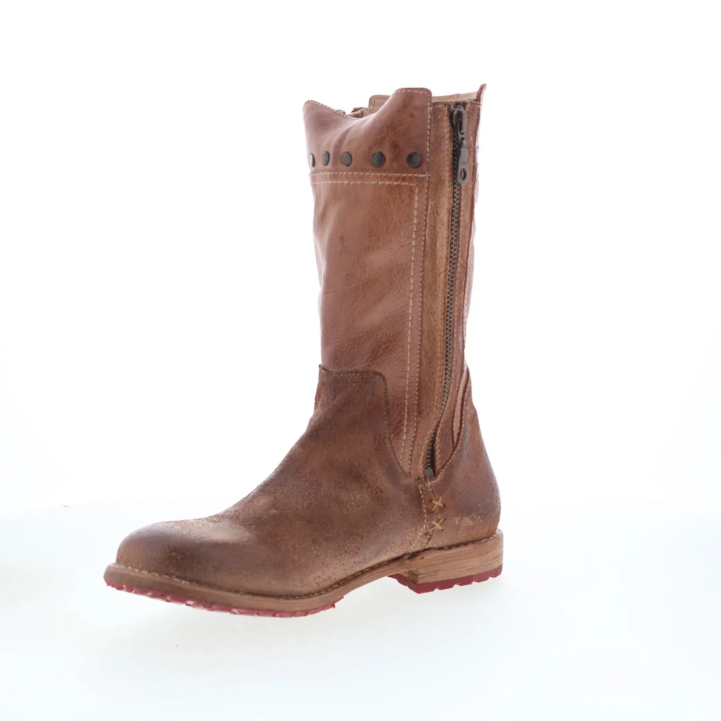 Bed Stu Venmont F301002 Womens Brown Leather Zipper Western Boots