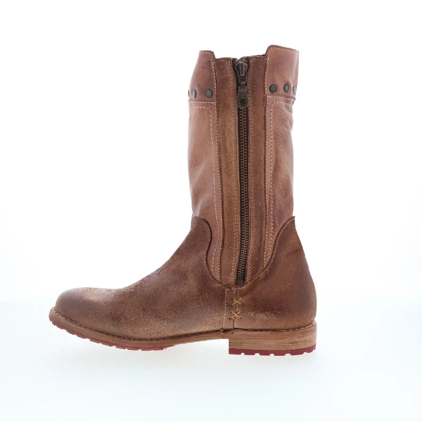 Bed Stu Venmont F301002 Womens Brown Leather Zipper Western Boots