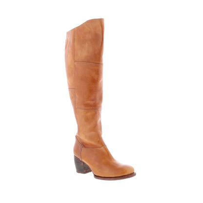 Bed Stu Kennice F393037 Womens Brown Leather Zipper Knee High Boots
