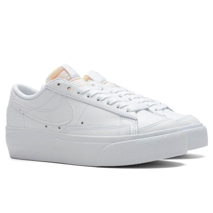 Women's Blazer Low Platform - White/White/White