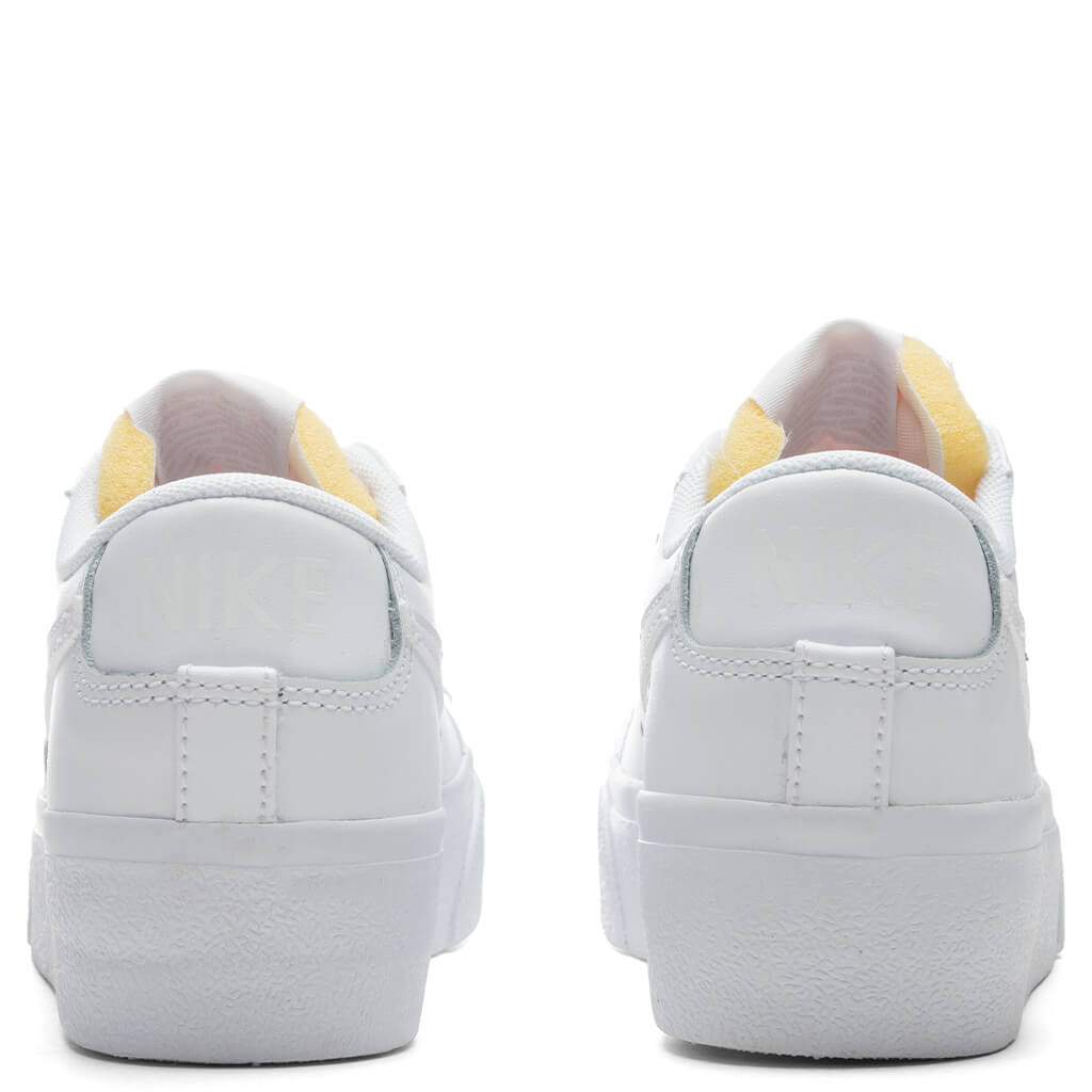 Women's Blazer Low Platform - White/White/White