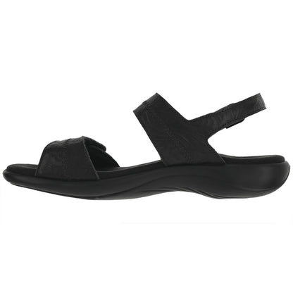 Women's Nudu Heel Strap Sandal in Black Larse