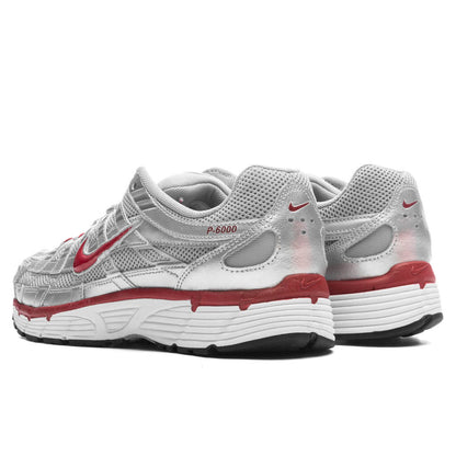 P - 6000 - Metallic Silver/Gym Red/FLT Silver