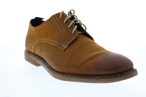 Ben Sherman Birk Plain Toe BNM00022 Mens Brown Leather Low Top Oxfords Shoes