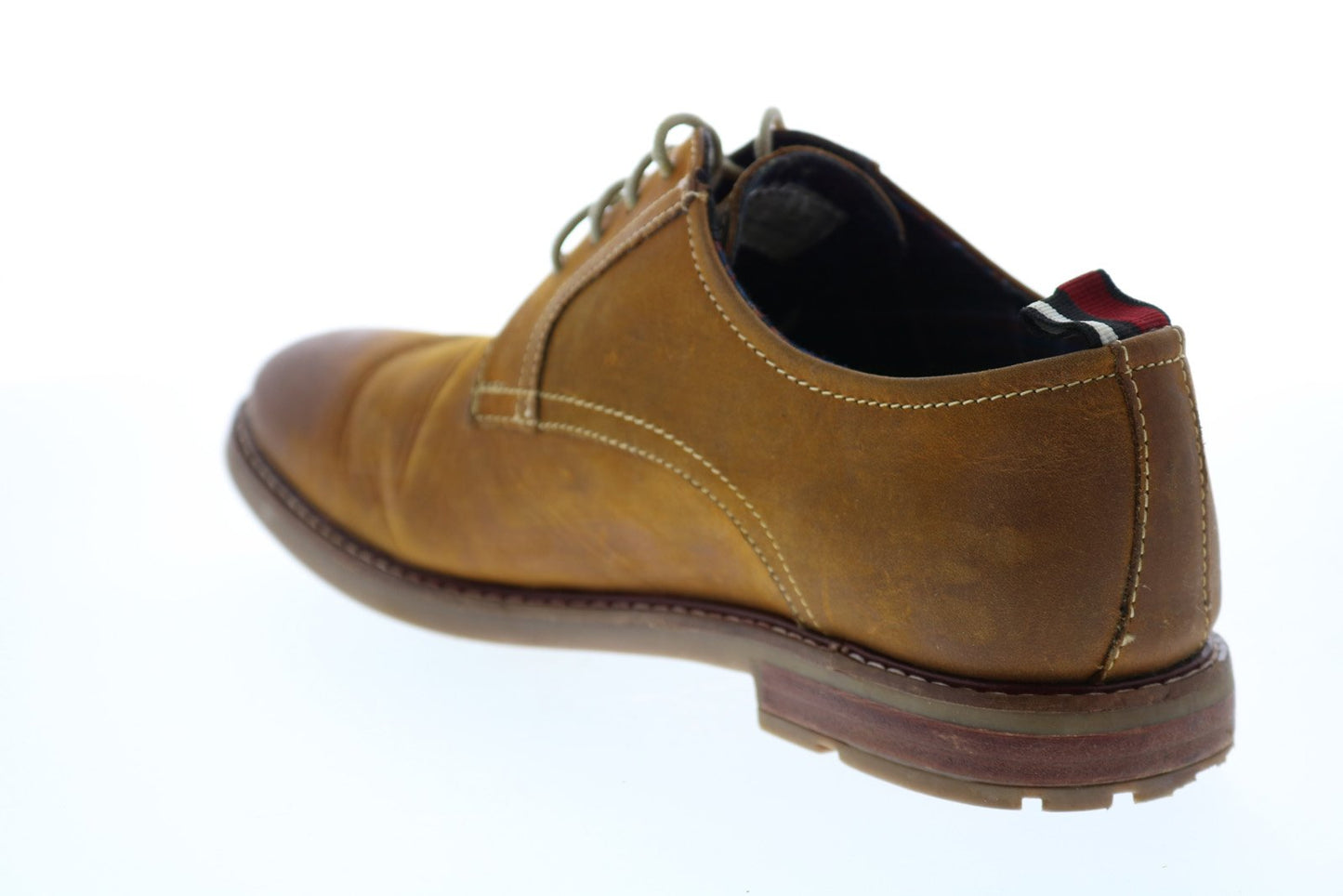 Ben Sherman Birk Plain Toe BNM00022 Mens Brown Leather Low Top Oxfords Shoes