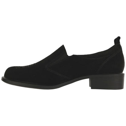 Women's Saddle Oxford Dress Shoe in Black Suede
