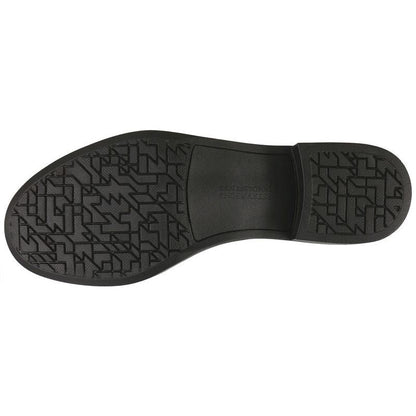 Women's Saddle Oxford Dress Shoe in Black Suede