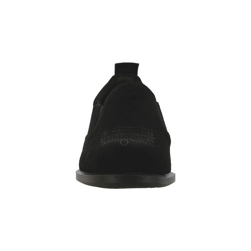 Women's Saddle Oxford Dress Shoe in Black Suede