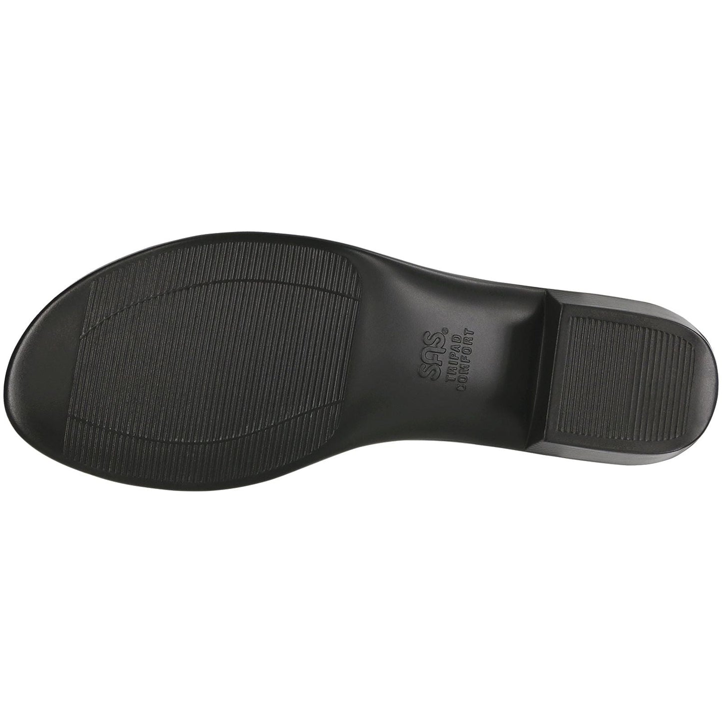 Women's Savanna Heel Strap Sandal in Web Black