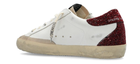 Golden Goose Super Star White Bordeaux Silver (W)