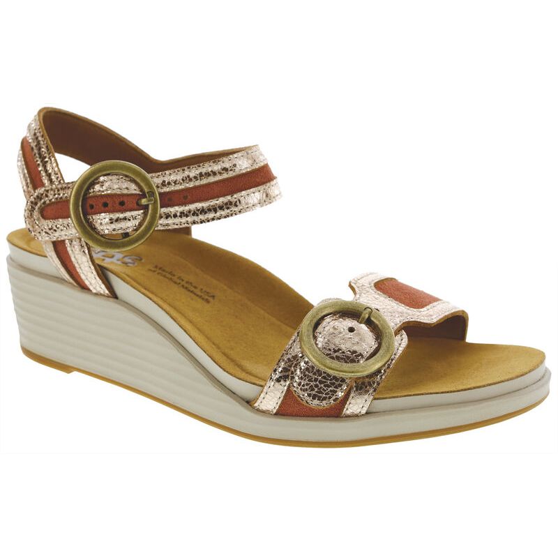 Women's Seight Wedge Sandal in Copper