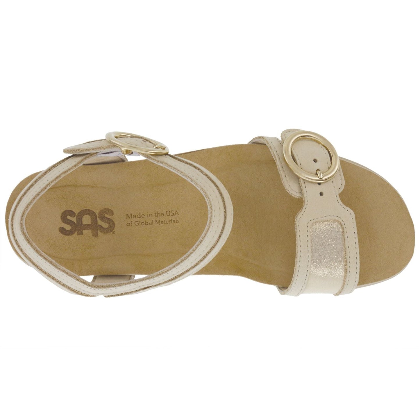 Women's Seight Wedge Sandal in Soft Gold