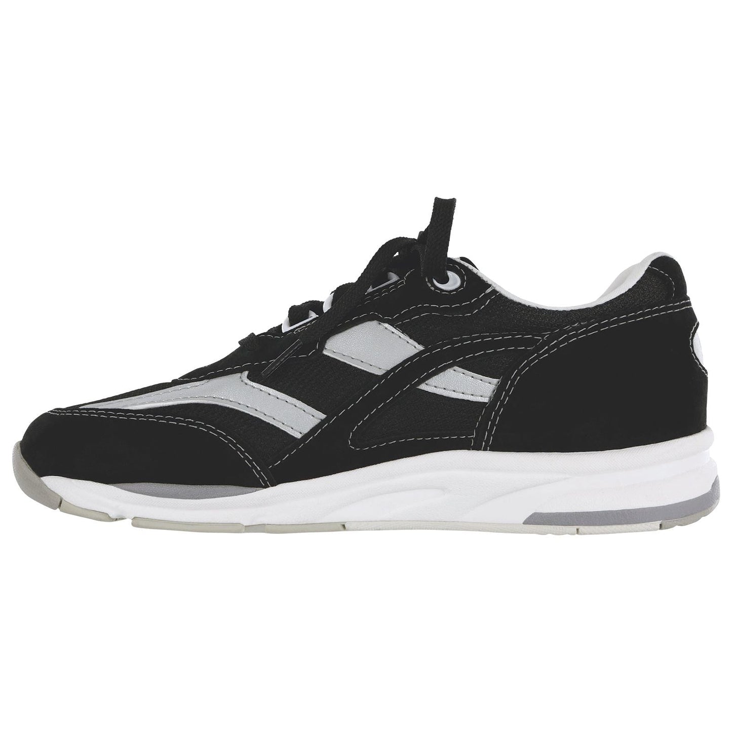 Women's Tour Mesh Lace Up Sneaker in Black / Silver